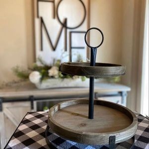 Two Tiered Tray Farmhouse decor